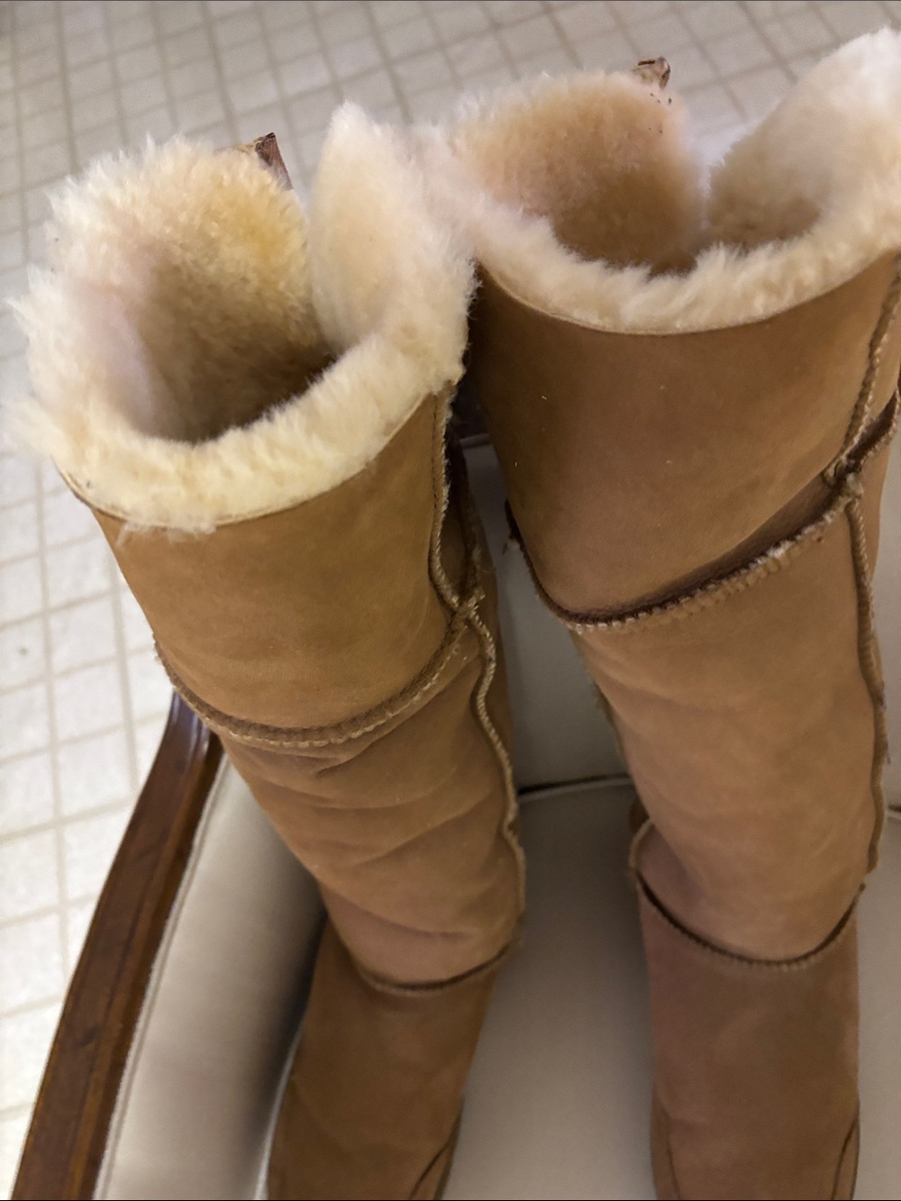 Classic Shearling-Lined Tan Winter Boots
